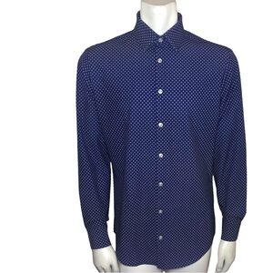 Mizzen+Main Blue Patterned Men's Shirt